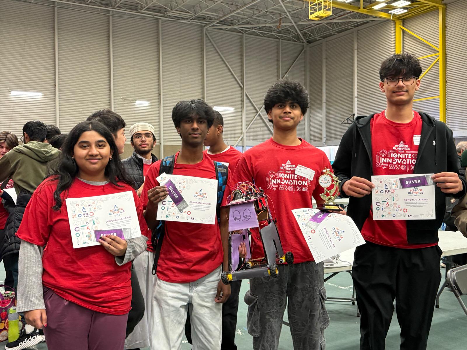 APEGA Science Olympics team and awards